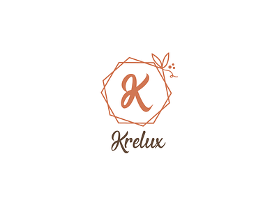 Krelux cosmetic Logo branding branding design cosmetic cosmetic logo herbal identity illustration logo logo design logotype natural orange logo organic pink typogaphy