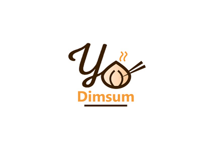 Yo Dimsum resturant logo branding branding design chinese chinese food cooking food identity identity design logo logo design logotype resturamt typogaphy vector yummy