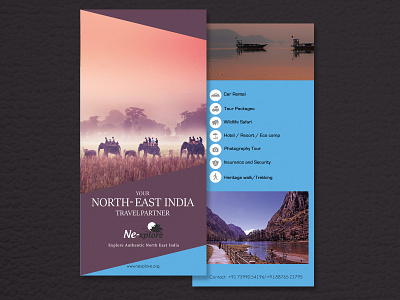 Tri-fold brochure design assam branding brochure brochure design design identity india leaflet tourism tourisminindia travel agency tri fold brochure