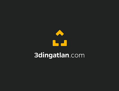 3dingatlan.com logo design branding clean cleverlogo design flat logo minimal typography vector