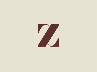 Letter Z clean design logo minimal typography vector