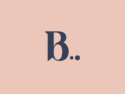 B letter, personal logo concept