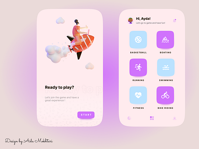 Sports app design