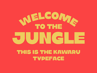 Kawaru™  Typeface