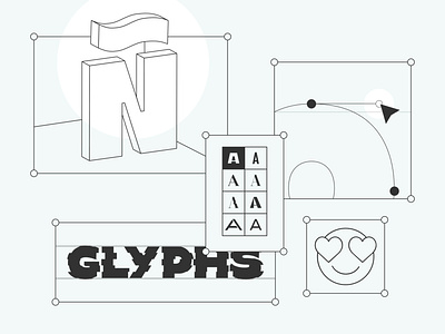 Glyphs glyphsapp illustration typedesign typeface typeface design typefoundry uiux variable font