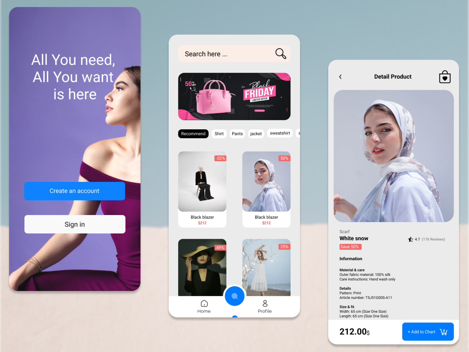 Fashion eCommerce App - Mobile App by is Kasra on Dribbble