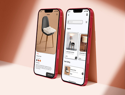 Furniture Shop - Mobile App | Ui Design app branding design designer graphic design logo ui ui design ui designer ui ux ux web design