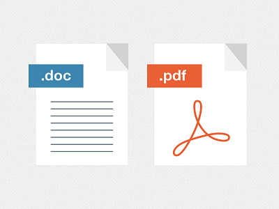 .doc & .pdf icons