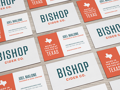 Bishop Business Cards bcards bishop cider business cards cider texas