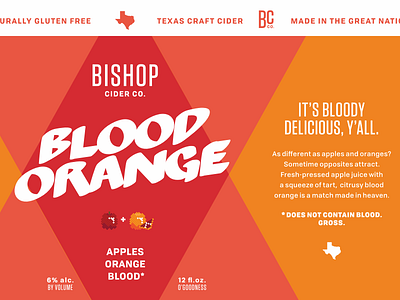 Bishop Blood Orange Cider bishop cider blood orange cider hard cider texas