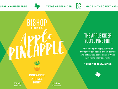 Bishop Apple Pineapple Cider 8 bit apple bishop cider cider hard cider pine pineapple texas