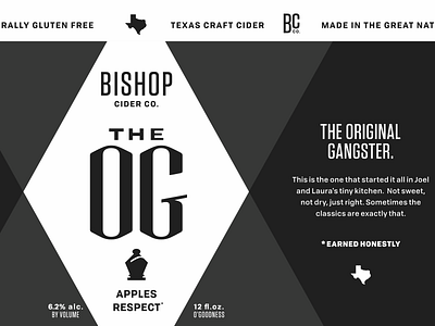 Bishop The OG Cider apple bishop cider cider hard cider respect texas