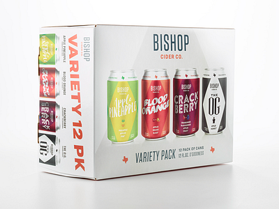 Bishop Variety Pack beer beer cans bishop bishop cider cider hard cider packaging texas variety pack