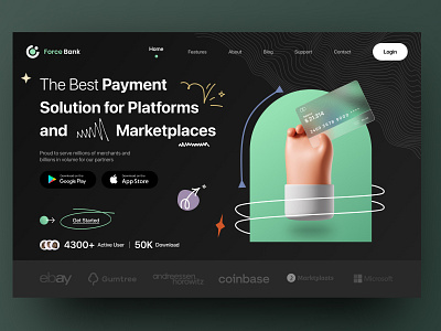 Mobile Banking Landing Page