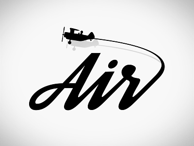 Air air character clean design flat font graphic illustration lettering logo type vector