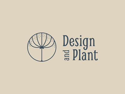 Logo Design for Design and Plant art deco botanical branding concept flowers logo minimalistic plants