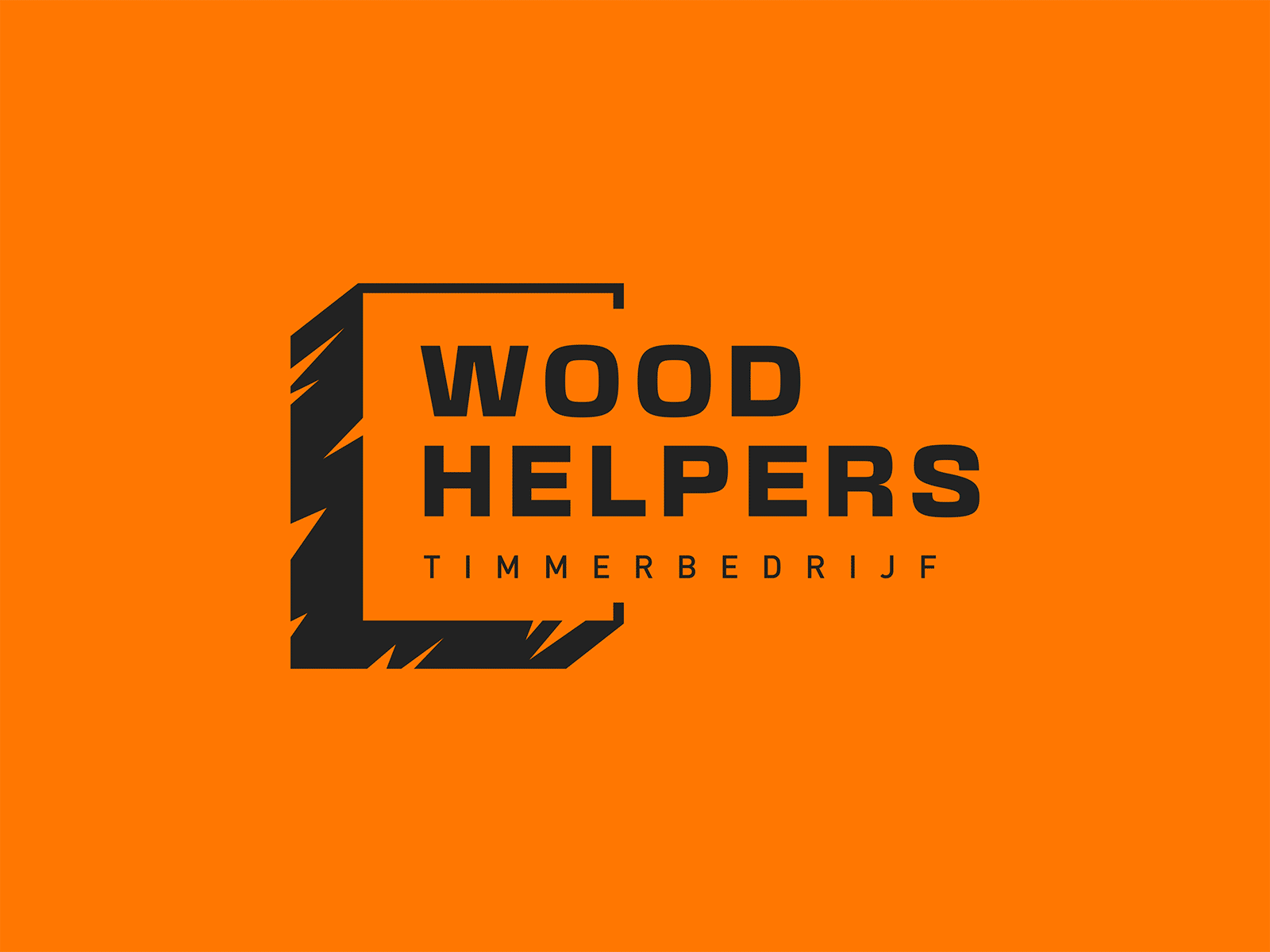 Wood Helpers Logo Concept branding business carpenter carpentry logo