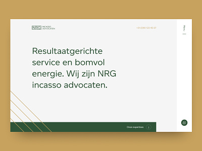 NRG Homepage Hero corporate design digital hero law firm ui ux website