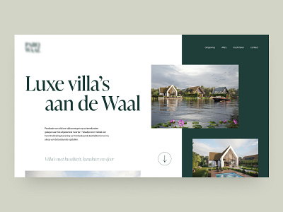 Real Estate Homepage Concept design digital homepage light minimalistic real estate ui ux villa website