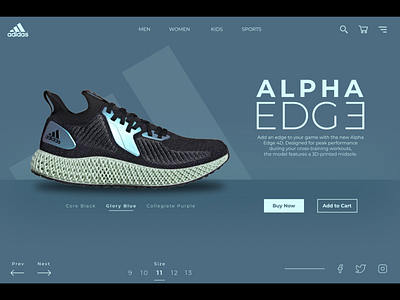 Adidas Product Page Web UI Concept adidas beginner dailyui design digitald minimal shoe store design ui uidesign uidesigner uidesigns uiinspiration uitrends uiux webdesign webui