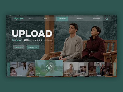 Prime Video Series Page UI Concept