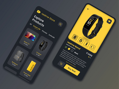Realme App Redesign Concept dailyui design digitalart realme store ui uidesign uiinspiration uiux ux uxdesign