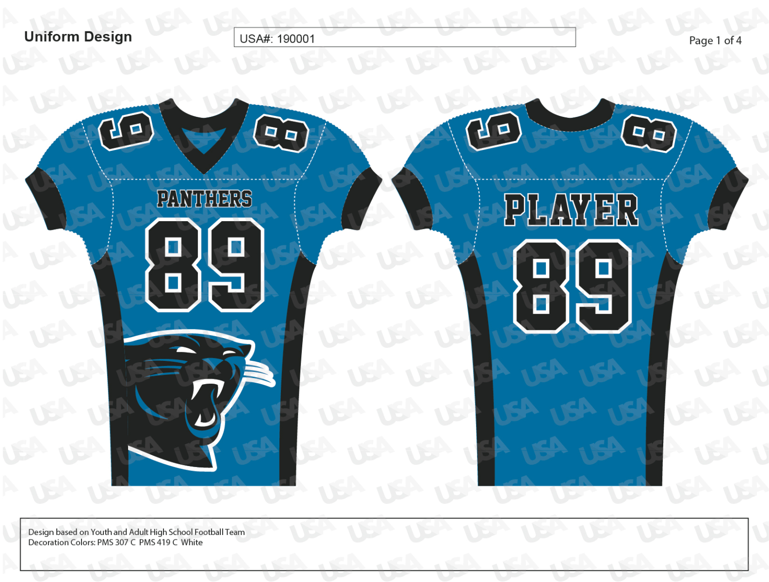 panthers jersey colors