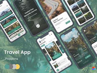 Travel App activity figma mobile app poppins travel travel pictures ui