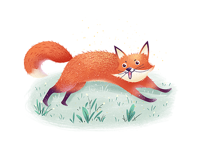 fox and grassland