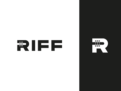 Riff Logo Design brand branding design guitar logo music wordmark