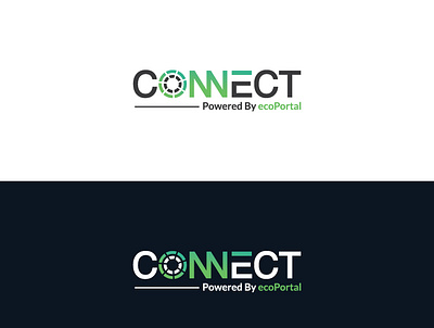 CONNECT branding design flat icon illustration illustrator logo minimal type typography vector