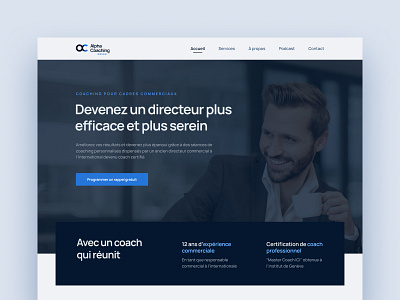 Alpha Coaching Swiss | Website Design branding business logo minimal web design webdesign webflow website website design