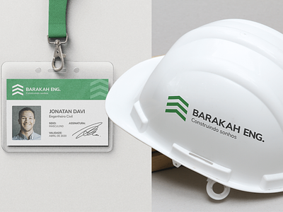 Barakah Eng. branding design logo