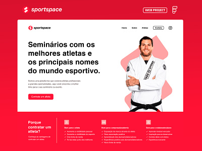 UI - Hero Banner Sportspace homepage logo ui webdesign website