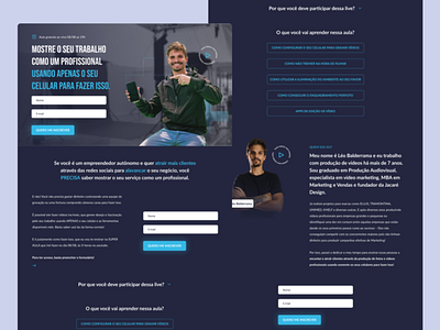 Página de captura - Curso + vídeos, + vendas branding design landing page ui website