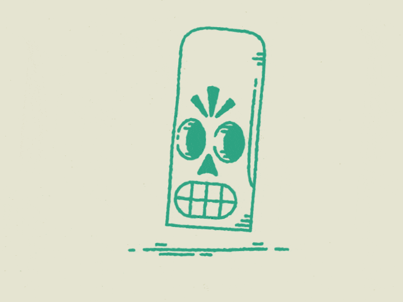 ¡Buenos días! [gif] 2d calavera game grim grim fandango line line art loop manny skull