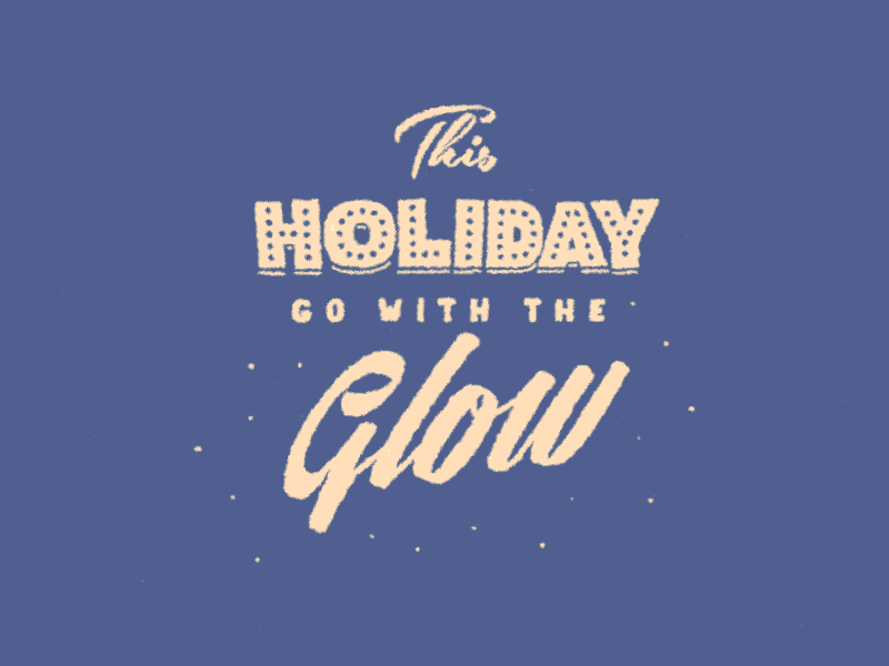 Late Holiday Greetings from Disney 2d animation type typography