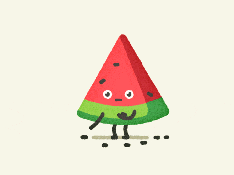 Monday 2d character design food illustration illustrations mondays stickers watermelon