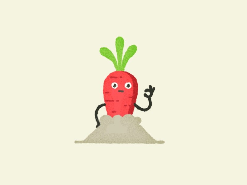 Don't Carrot All 2d animation carrot character design food gif illustration loop stickers vegetables