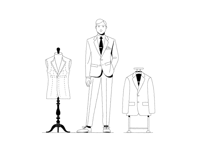 Fancy Boy 2d animation character design fashion gif illustration jacket loop suit