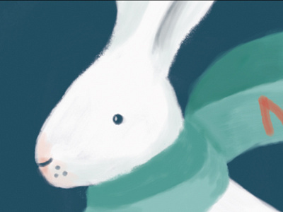 Work in progress arctic arctic hare bunny hare illustration photoshop rabbit work in progress xmas