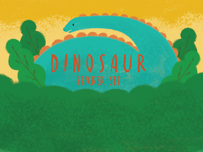 Dinosaur Sticker Packaging