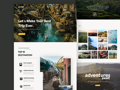 pIQnik // Travel Accommodation figma indonesia designer travel traveling ui uidesign uiuxdesign ux web webdesign webtravel