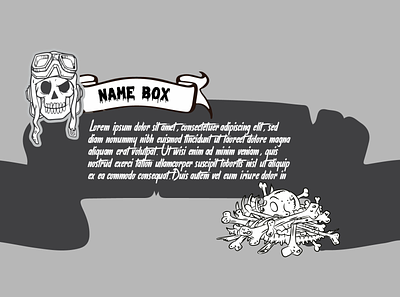 A text box design digital art digital illustration graphic design illustration illustrator name box text box ui visual visual novel