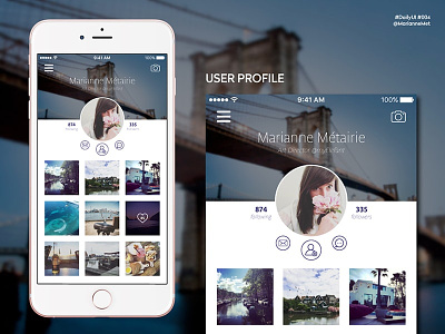 #DailyUI 006 - User Profile app dailyui design photography ui user userprofile
