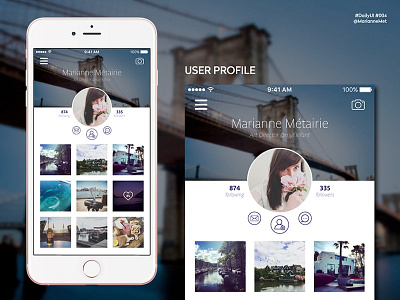 #DailyUI 006 - User Profile