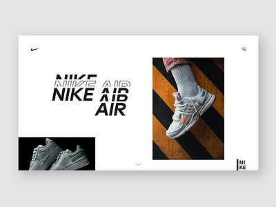 Nike Air design flat graphic design homepage homescreen loadingscreen nike nikeshoe shoe ui uiux ux web webdesign webpage webpagedesign