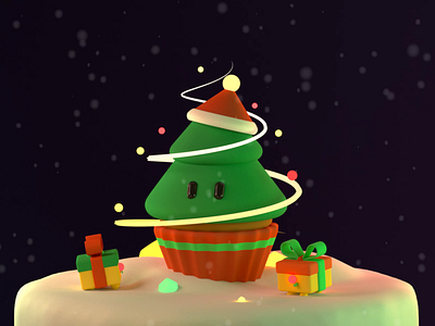 Christmas is Coming 3d 3d art 3d illustration 3dcharacter animation character graphic design illustration motion graphics