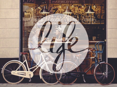 Life font life logo typography