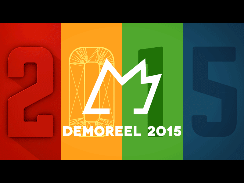 Demoreel 2015 Intro after effect animation c4d cinema 4d demoreel loop motion design